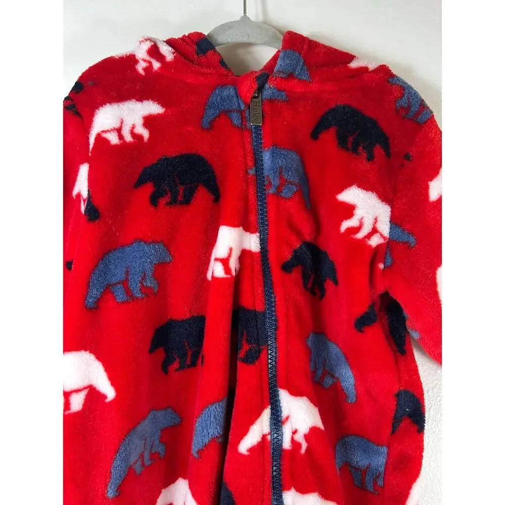 HATLEY Boy’s Wild Polar Bear Fuzzy Fleece Bundler / Size: 6-9 Months